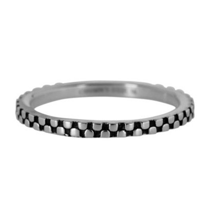 CHARMIN'S Charmins Zipfel Stahl Stahlpfahl Ring R451 Silber Schaft Modeschmuck Marke Charmin ist.