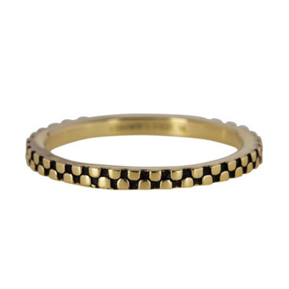 CHARMIN'S Charmins Zipfel Stahl Stahlpfahl Ring R452 Gold Schaft Modeschmuck Marke Charmin ist.