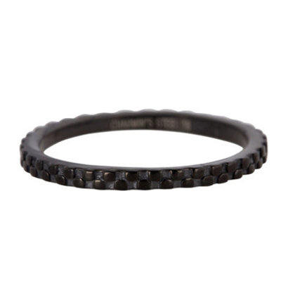 CHARMIN'S Charmins Zipfel Stahl Stahlpfahl Ring R454 Schwarz Shank Modeschmuck Marke Charmin ist.