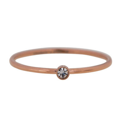 CHARMIN'S Charmins Shine Bright steel ring ring R433 Rosegold Steel from Charmin's fashion jewelry brand.