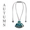 ZSISKA DESIGN Zsiska Design Necklace Pendant Autumn Teal