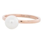 IXXXI JEWELRY RINGEN iXXXi Jewelry Filling ring 0.2 cm Steel 1-Pearl White Rose gold