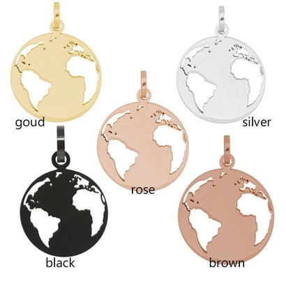 iXXXi JEWELRY IXXXI JEWELRY PENDANT GLOBE VIA HET MENU KIES JE DE PLATING