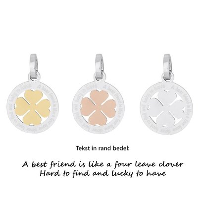 iXXXi JEWELRY IXXXI JEWELRY PENDANT CLOVER FOUR STAINLESS STEEL select the plating!