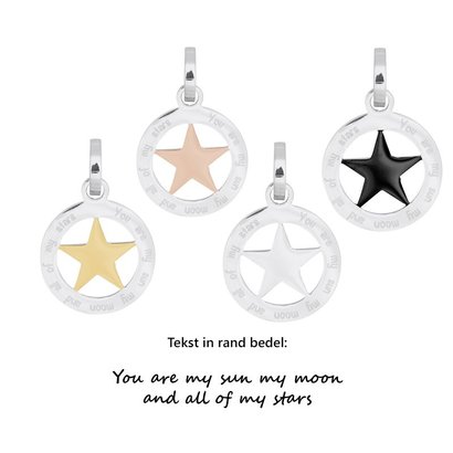 iXXXi JEWELRY IXXXI JEWELRY PENDANT YOU ARE STAR STAINLESS STEEL inclusief Clip