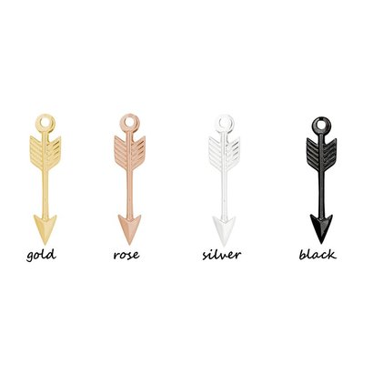 iXXXi JEWELRY IXXXI JEWELRY CHARM ARROW STAINLESS STEEL CHOOSE THE COLOR