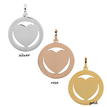 iXXXi JEWELRY IXXXI JEWELRY PENDANT LOVE IS STAINLESS STEEL KIES DE KLEUR