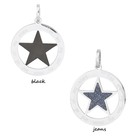 iXXXi JEWELRY IXXXI JEWELRY PENDANT STAR JEANS BLACK STAINLESS STEEL