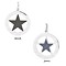 iXXXi JEWELRY IXXXI JEWELRY PENDANT STAR JEANS BLACK STAINLESS STEEL CHOOSE HERE THE COLOR