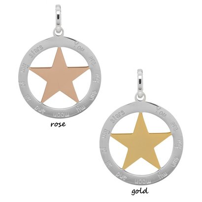 iXXXi JEWELRY IXXXI JEWELRY PENDANT YOU ARE STAR 2 COLOR STAINLESS STEEL KIES DE KLEUR