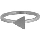 CHARMIN'S Charmins ring TRIANGLE Steel Silver Staal