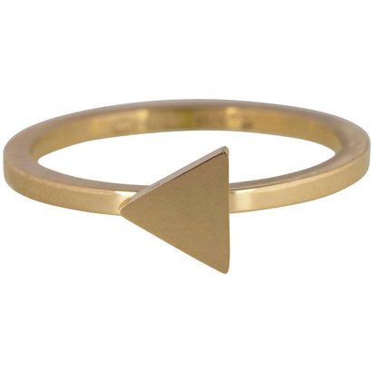 CHARMIN'S Charms TRIANGLE Steel steel stacking ring R395 Gold Steel from the fashion jewelry brand Charmin's.