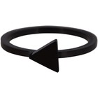 CHARMIN'S Charmin ring TRIANGLE Steel Black Steel