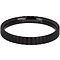 CHARMIN'S Charmins Shiny SERRATED Steel steel stacking ring R322 Black 4mm from the fashion jewelery brand Charmin's.