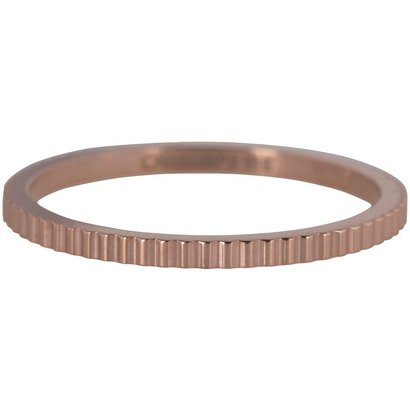 CHARMIN'S Charmins Shiny BRICKS Steel steel stacking ring R400 RoseGoud Steel from the fashion jewelry brand Charmin's.