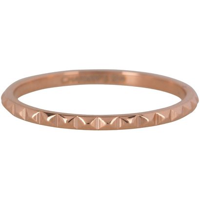 CHARMIN'S Charmins NEFERTITI Stahl glänzende Stahlpfahl Ring R404 Rose Gold Schaft Modeschmuck Marke Charmin ist.