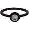 CHARMIN'S Charmins Shiny ICONIC steel steel stacking ring R438 Black from the fashion jewelry brand Charmin's.