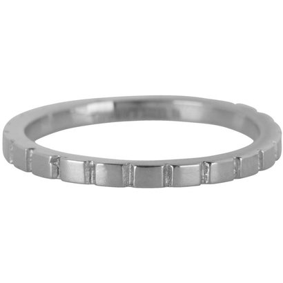 CHARMIN'S Grundsätzlich Charmins Shiny Stahl Stahlpfahl Ring R439 Silber Schaft Modeschmuck Marke Charmin ist.