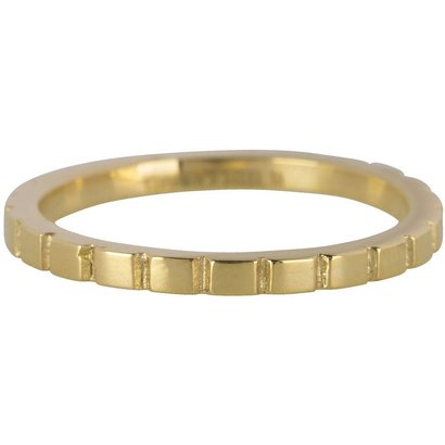 CHARMIN'S Grundsätzlich Charmins Shiny Stahl Stahlpfahl Ring R440 Gold Schaft Modeschmuck Marke Charmin ist.