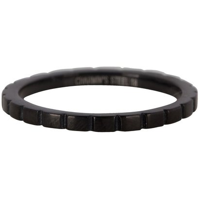 CHARMIN'S Charmins Shiny BASICALLY Steel steel stacking ring R442 Black Steel from the fashion jewelry brand Charmin's.