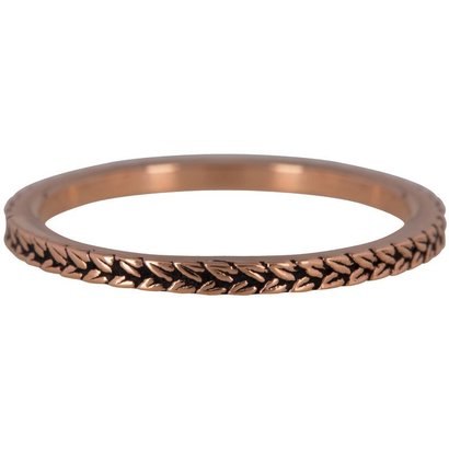 CHARMIN'S Charmins BRAIDS Steel steel stacking ring R449 Rosegoud Steel from the fashion jewelry brand Charmin's.