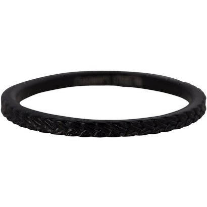 CHARMIN'S Charmins BRAIDS Steel steel stacking ring R450 Black Steel from the fashion jewelery brand Charmin's.