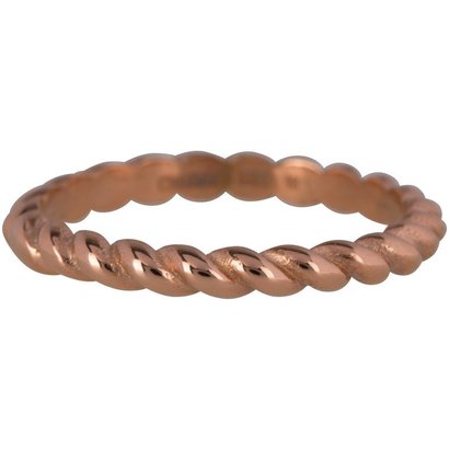 CHARMIN'S Charmins Shiny CURVES Steel steel stacking ring R445 Rosegoud Steel from the fashion jewelry brand Charmin's.