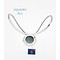 SQUADRA BLU Dutch Design Jewelry SQUADRA BLU statement necklace Dutch Design with Hematite colored stone