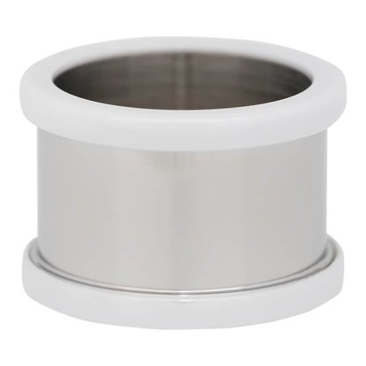 IXXXI JEWELRY RINGEN iXXXi Basis 1,2 cm Ring Ceramic White Edelstahl