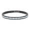 IXXXI JEWELRY RINGEN iXXXi Filling ring 0.2 cm White Stone Black Stainless steel