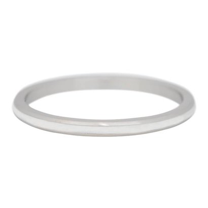 IXXXI JEWELRY RINGEN iXXXi Filling ring 0.2 cm Line White in silver stainless steel