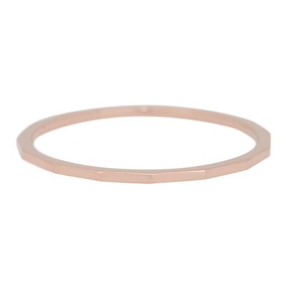 IXXXI JEWELRY RINGEN iXXXi Spacing ring 0.1 cm Angular in Rosegoldstainless steel