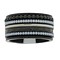 IXXXI JEWELRY RINGEN iXXXi COMBINATION RING 12mm BLACK WHITE STONES BLACK 1044