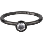 CHARMIN'S Charmin 'Ring glänzend STYLISH Bright Steel Black Steel