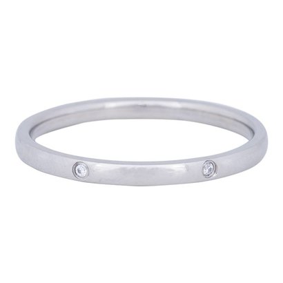 IXXXI JEWELRY RINGEN iXXXi Jewelry Ring 2mm ELEGANCE Silver Stainless steel