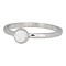 IXXXI JEWELRY RINGEN iXXXi Jewelry Fillet Ring 0.2 cm Steel with a flat setting with a White Stone SILVER