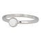 IXXXI JEWELRY RINGEN iXXXi Jewelry Invulring 0.2 cm Staal met een platte zetting met een Witte Steen SILVER