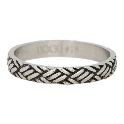 IXXXI JEWELRY RINGEN iXXXi Jewelry Vulring 4mm Love Knot Zilverkleurig Stainless steel