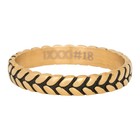 iXXXi JEWELRY iXXXi Jewelry Filling ring 0.4 cm LEAF KNOT Gold