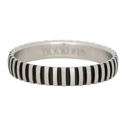 iXXXi JEWELRY iXXXi Jewelry Ring 4mm PIANO SILVER Stainless steel