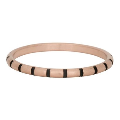 iXXXi JEWELRY iXXXi Jewelry Vulring 2mm STRIPES ROSEGOUD Stainless steel