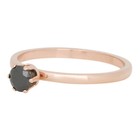 iXXXi JEWELRY iXXXi Jewelry Filling ring 0.2cm CROWN BLACK DIAMOND ROSEGOLD