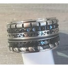 IXXXI JEWELRY RINGEN iXXXi COMBINATION RING 14mm SILVER 1059 SPOTS SILVER