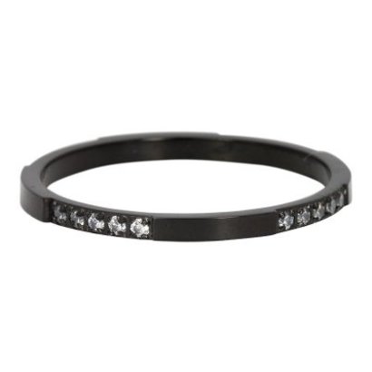 IXXXI JEWELRY RINGEN iXXXi Jewelry Vulring 2mm CHIC BLACK Stainless steel
