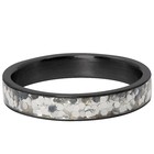 IXXXI JEWELRY RINGEN iXXXi Jewelry Vulring 4MM  GLITTER CONFETTI  BLACK