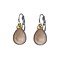 BIBA OORBELLEN Biba teardrop earrings Gold or Silver with Ivory Cream Swarovskisteen