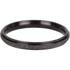 CHARMIN'S Charmins ring Sanded and Shiny Steel Black