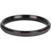 CHARMIN'S Charmins ring Sanded en Shiny Steel Black