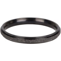 CHARMIN'S Charmins Ring Sanded und Shiny Steel Black