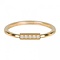 CHARMIN'S Charmins Tube CZ Gold steel R541 from the fashion jewelry brand Charmin's.